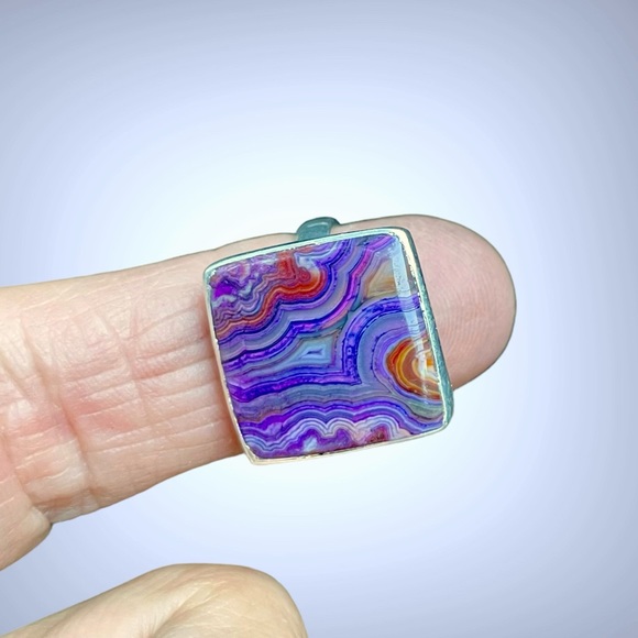 🌺Artisan Sterling & Natural Stone Ring - Picture 8 of 13